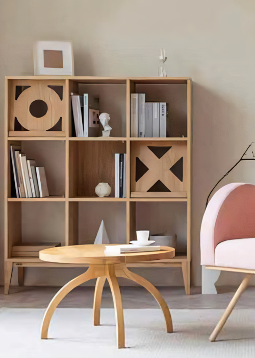 Maze Shelving Unit, Bookcase, Rosewood