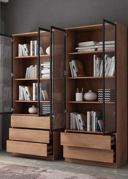 A Set Of Three Bookcases, Shelving Units
