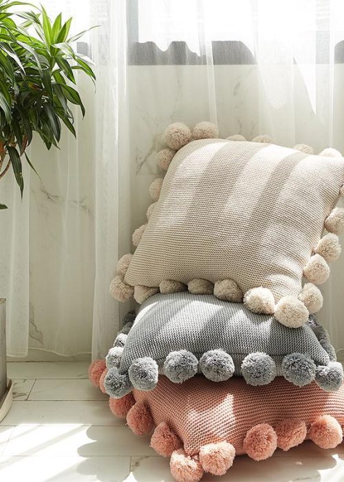 GU93 Set Of Three Cushions, Cotton